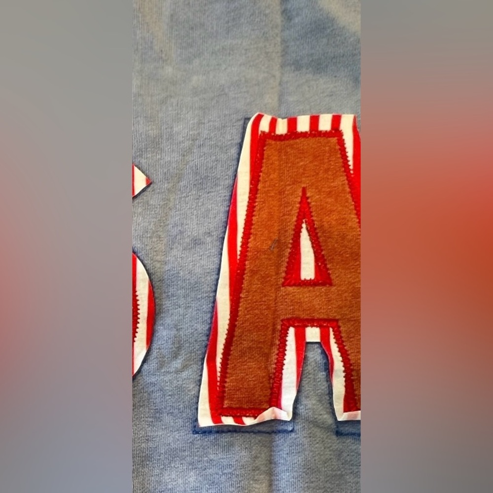 POODIT Patriotic USA oversized French terry top S M L XL - Picture 10 of 15
